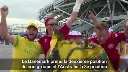 Mondial: réaction des supporters après Danemark -Australie