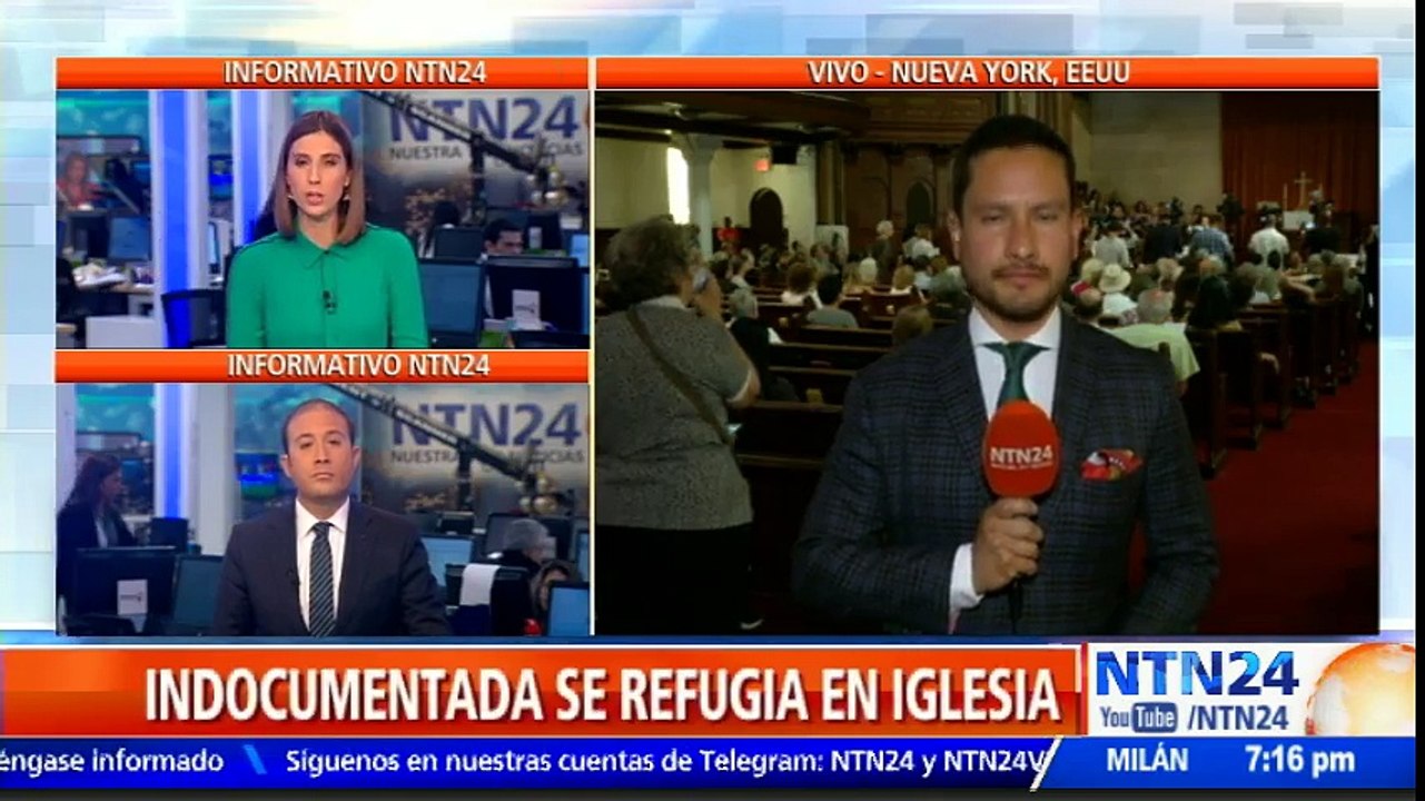 Indocumentada se refugia en iglesia de EE. UU. para evitar la deportación