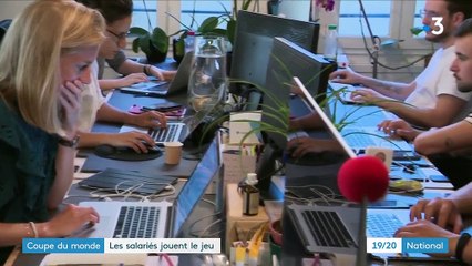 Coupe du monde : les salariés devant l'écran