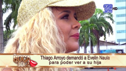 Thiago Arroyo demandó a Evelin Naula para poder ver a su hija