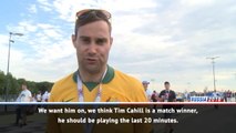 Fan Colour - Australian fans ask, where was Cahill?