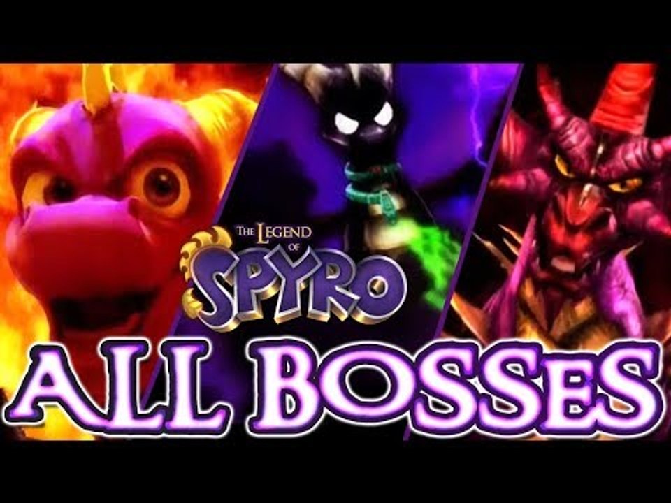 The Legend of Spyro Trilogy All Bosses | Boss Fights Rush (X360, PS3, Gamecube, Wii, PS2)