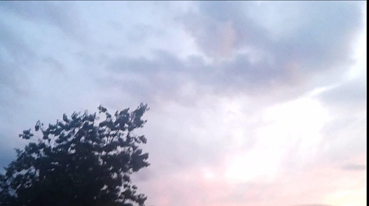 Colour-Filled Sky Filmed at Sunset in the Evening