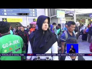 Stasiun Senen Dipadati Pemudik Arus Balik - NET 12