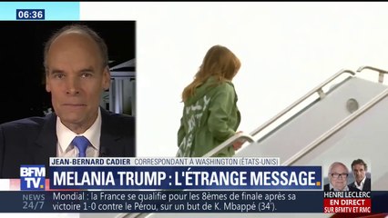 Melania Trump: la veste qui fait polémique