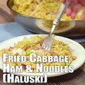 Cabbage & Noodles with Ham (Haluski).....is an easy and delicious meal that everyone will love!Full Recipe Here: