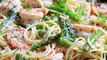 SHRIMP SCAMPI PASTA WITH ASPARAGUS. Dinner is served!RECIPE HERE: