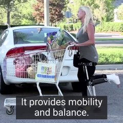 This is a hands-free crutch.