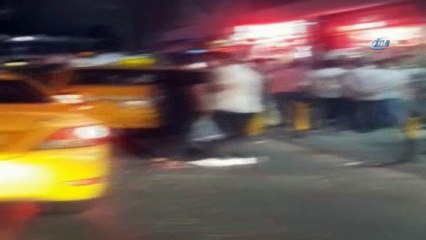 Taksicilerin Arap turistlere saldırısı kamerada