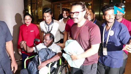 Aamir Khan spotted at Mumbai airport