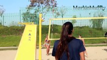 Chile Women's Beach Volley Practice