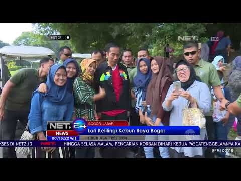 Libur ala Presiden : Presiden Jokowi Lari Kelilingi Kebun Raya Bogor NET24