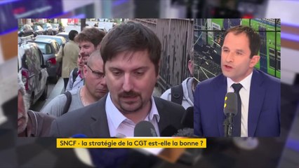 "Nicolas Hulot aura été le ministre qui aura piloté, ou chapeauté une réforme de la SNCF qui augmentera le trafic routier" s'agace Benoît Hamon