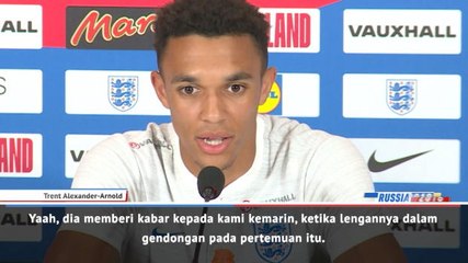 Southgate Berharap Tidak Ada Yang Cidera Seperti Dirinya - Alexander-Arnold