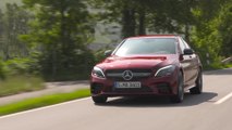 Mercedes-AMG C 43 4MATIC Sedan in Hyacinth red Driving Video