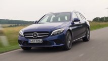 Mercedes-Benz C 220 d Estate Driving video in Brilliant blue