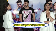 Arjun Kapoor, Parineeti Chopra, Vipul Shah At Wrap Up Party Of Namaste England