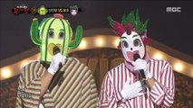 [King of masked singer] 복면가왕 - 'cactus' VS 'Dragon fruit' 1round -   Blue Whale 20180624
