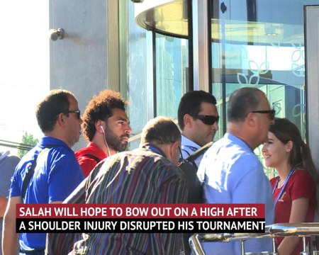 Behind the Scenes - Salah and Egypt arrive at hotel ahead of final game