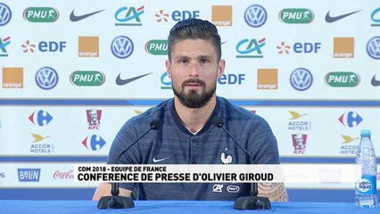 Mondial 2018 - Conf de presse: Olivier Giroud et les critiques