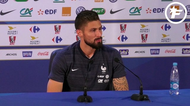 Olivier Giroud et le coup de pompe d'Antoine Griezmann