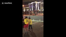 Colombian mother turns Saransk car park into street party after Japan loss