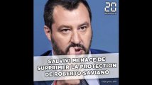 Salvini menace de supprimer la protection de Roberto Saviano après des critiques