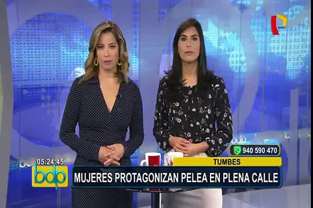 Tumbes: grupo de mujeres protagoniza pelea en plena vía pública