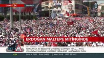 Cumhurbaşkanı Erdoğan  Maltepe'den seslendi 