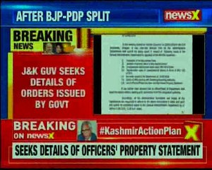 J&K Governor NN Vohra seeks details of all orders isued by the govt on June 19