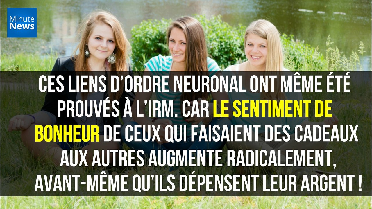 Le lien entre la générosité et le bonheur semble prouvé !