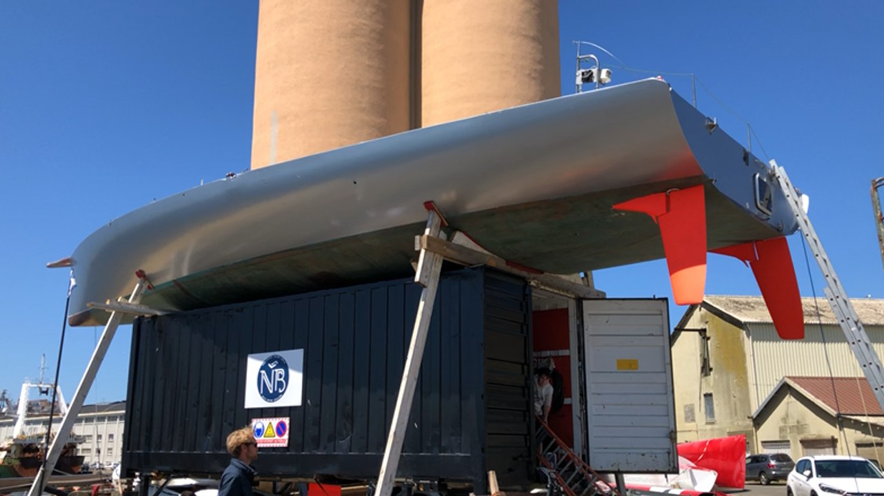 Route du rhum: Le bateau de Nils Boyer est mis à l’eau