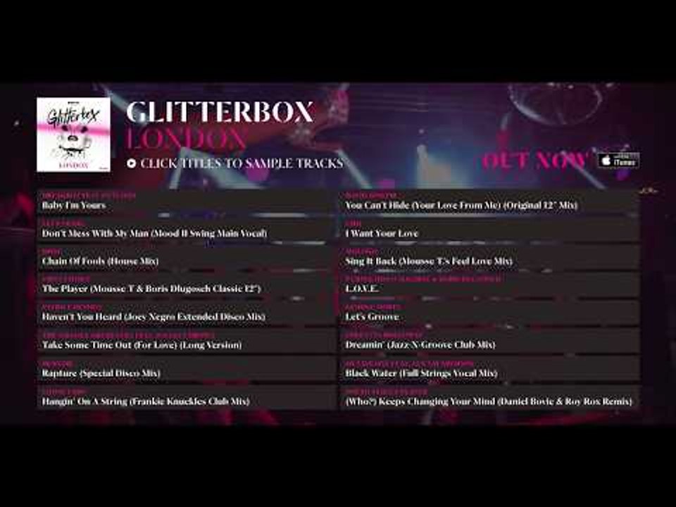 Defected presents: Glitterbox London 2015 Album Sampler