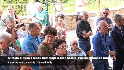 Olmeta di Tuda a rendu hommage à Jean Casale, l'As de la Grande Guerre