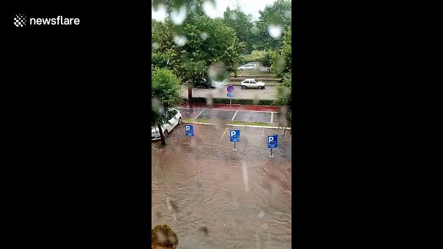 Flooding hits Sarajevo causing traffic disruptions
