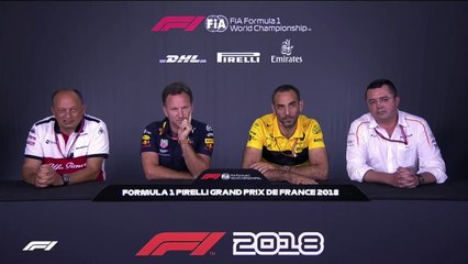 F1 2018 French GP - Friday (Team Principals') Press Conference