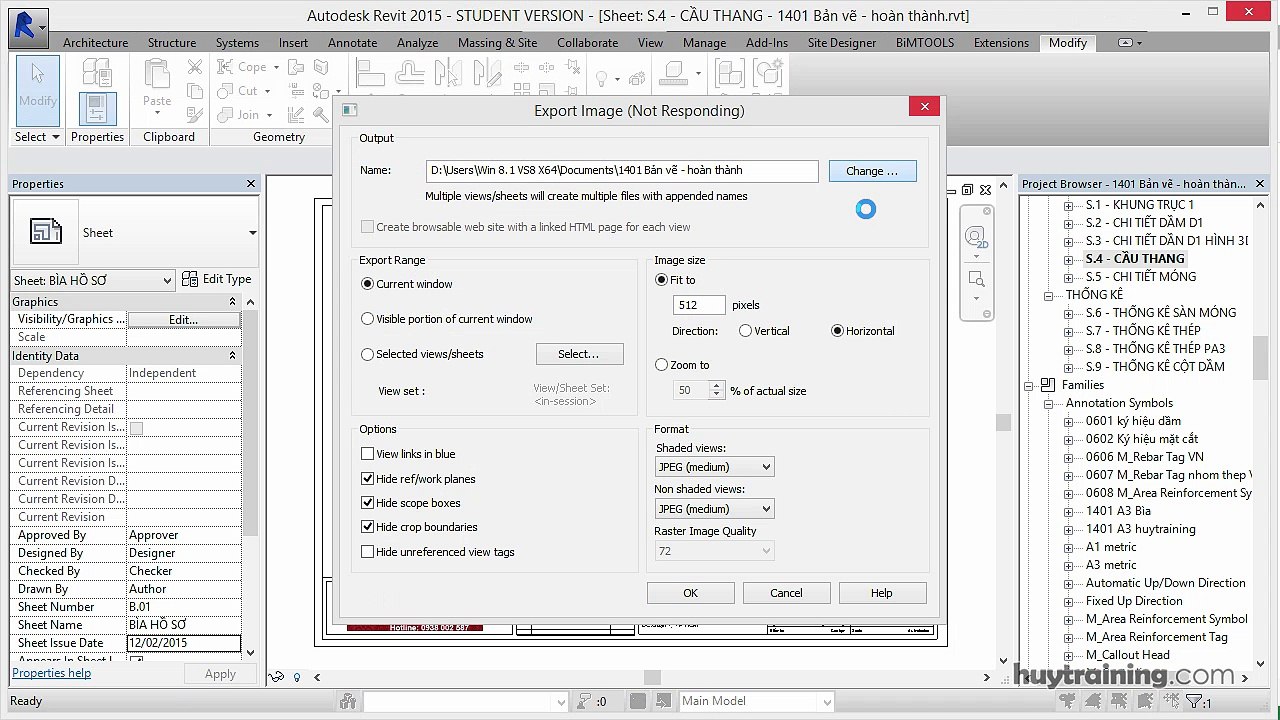 1406. _Chuyển bản vẽ thành file ảnh và PDF trong Revit  mp4