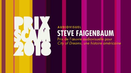 Prix de l’œuvre audiovisuelle 2018 : Steve Faigenbaum