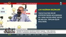 Cumhurbaşkanı Erdoğan, Sarıyer mitinginde