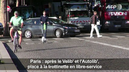 Location de trottinettes électriques en libre-service à Paris