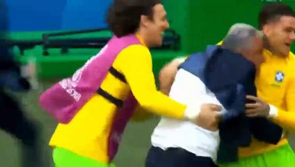 Tite running and falling celebrations (FULL REPLY)
