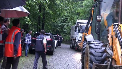 Trabzon'da sağanak - Sümela Manastırı yolunda heyelan