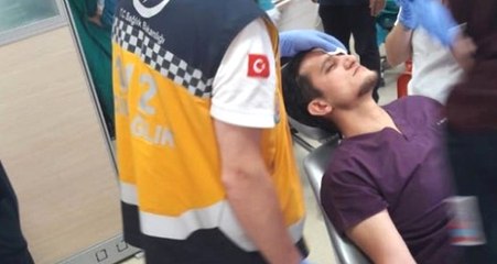 Öfkeli Koca Eşini Azarlayan Diş Hekiminin Kaşını Patlattı