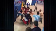 Los fans argentinos golpearon a los croatas después del partido Argentina-Croacia 0:3