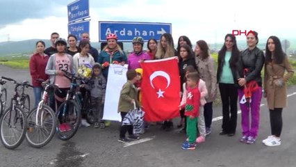 Ardahan 'Türk Kadınının Zaferi' Bisiklet Turu, Ardahan'a Ulaştı