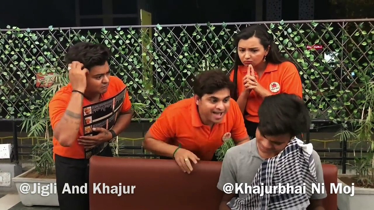 વેઈટર  - Khajur bhai ni moj - jigli khajur comedy video