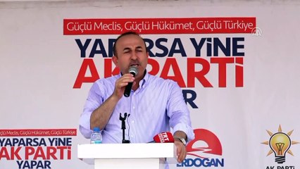 Çavuşoğlu: 'Biz sadece hainlere, teröristlere karşıyız, Kürt kardeşlerimize karşı değiliz' - ANTALYA
