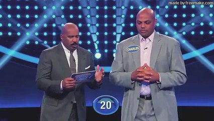 Shaq and Charles Barkley's EPIC Fast Money!   Celebrity Family Feud