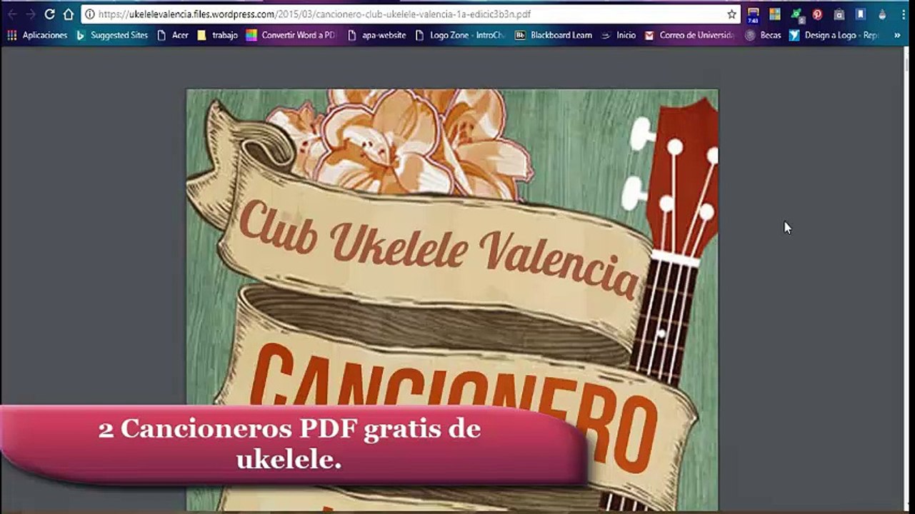 2 Cancioneros PDF gratis de ukelele.