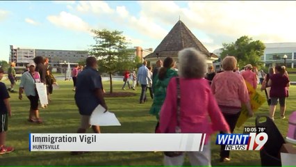 Vigil in Held in Alabama for Families at Mexican Border